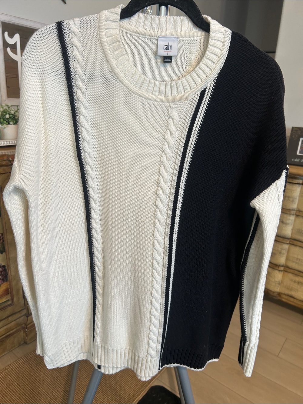 CAbi Lineup Pullover Crewneck Sweater